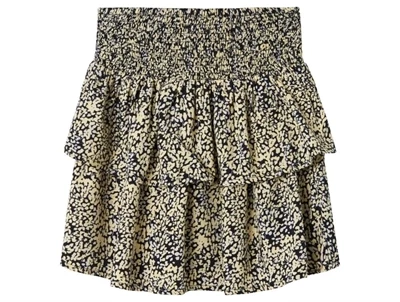 Name It nederdel pastel gul med blomster