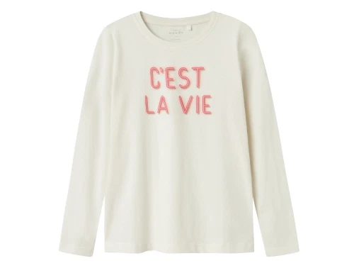 Name It jet stream/cest la vie printet loose t-shirt