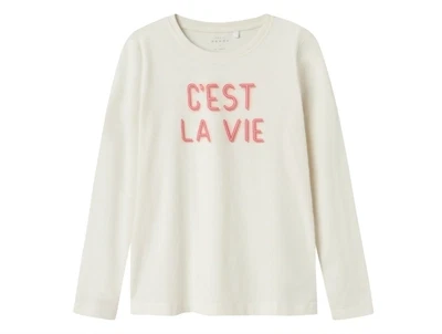 Name It jet stream/cest la vie printet loose t-shirt