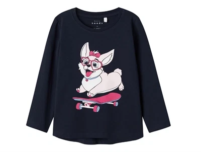 Name It dark sapphire/skateboarding dog top