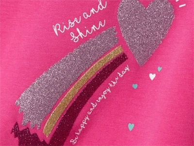 Name It raspberry rose/shooting star top