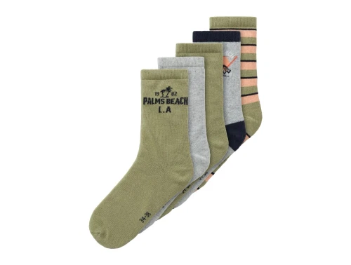 Name It light grey melange mix strømper (5-pak)