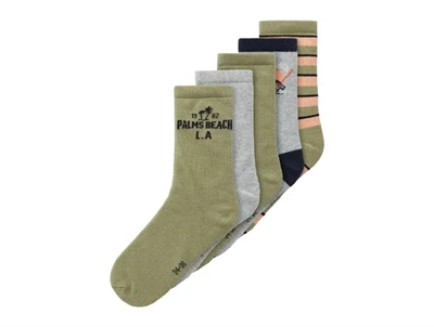 Name It light grey melange mix strømper (5-pak)