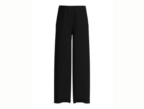 Name It sweatpants i sort med wide leg pasform set forfra