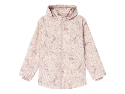 Name It burnished lilac blomstret overgangsjakke