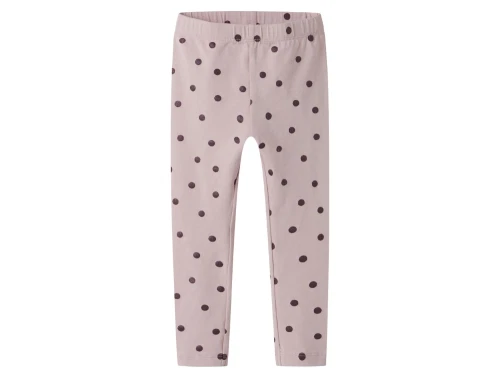 Name It MINI leggings i lilla nuance med glimmerprikker
