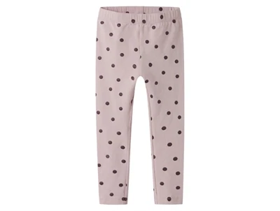 Name It MINI leggings i lilla nuance med glimmerprikker