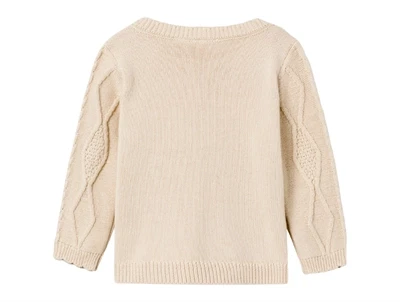 Lil Atelier fog strik pullover bomuld
