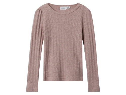 Name It deauville mauve melange glitter top