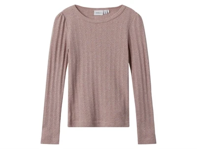 Name It deauville mauve melange glitter top