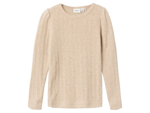 Name It oxford tan glitter top