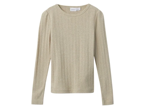 Name It pure cashmere melange glitter top