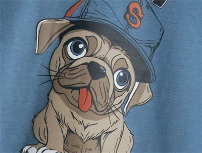Name It coronet blue/happy dog top
