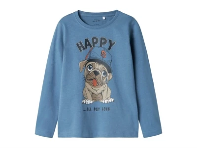 Name It coronet blue/happy dog top