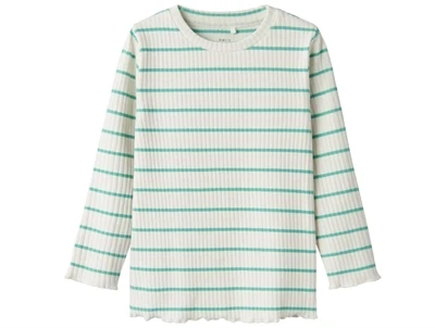 Name It jet stream/festival bloom wasabi stribet top