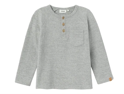 Lil Atelier grey melange bluse