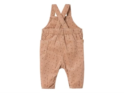 Lil Atelier nougat blomstret overall