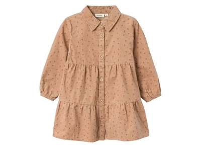 Lil Atelier nougat blomstret kjole