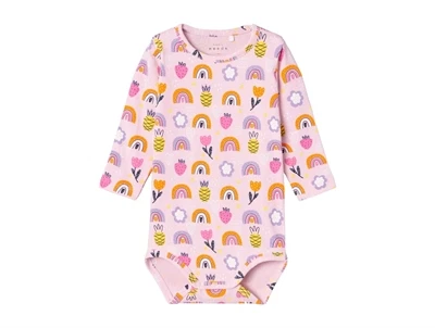 Name It parfait pink regnbue body