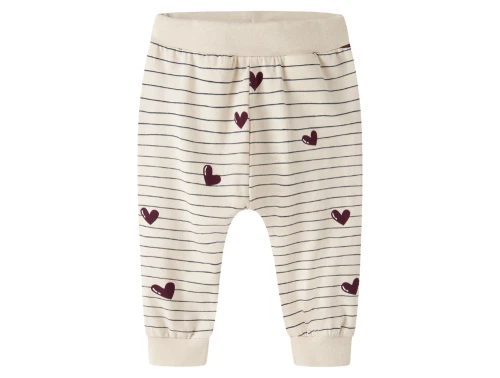 name it baby bukser summer sand med striber og hjerter