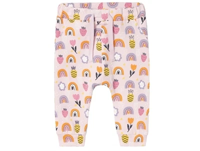 Name It parfait pink regnbue bukser