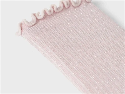 Name It parfait pink/silt green glitter strømper (2-pak)