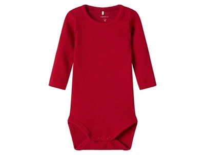 Name It body jester red med lange ærmer