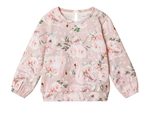 Name It sepia rose flowers sweatshirt