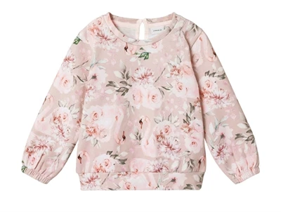 Name It sepia rose flowers sweatshirt