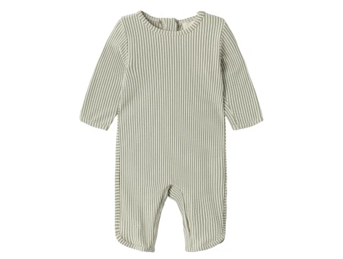 Lil Atelier dried sage stribet badedragt UPF 50+