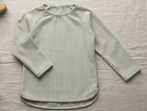 Lil Atelier dried sage stribet badebluse UPF 50+