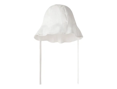 Name It UV solhat i hvid nuance med øreflapper