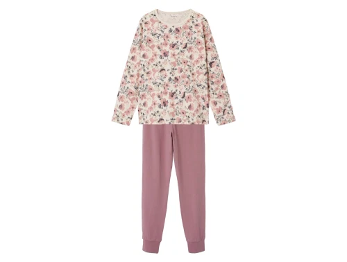 Name It nattøj i rosa med blomsterprint sæt