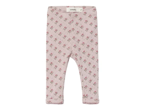 Lil Atelier violet ice blomstret legging