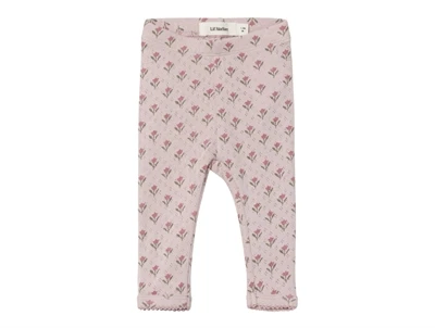 Lil Atelier violet ice blomstret legging