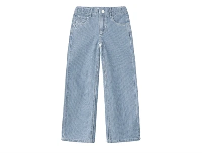 Name It medium blue denim stribede denimbukser