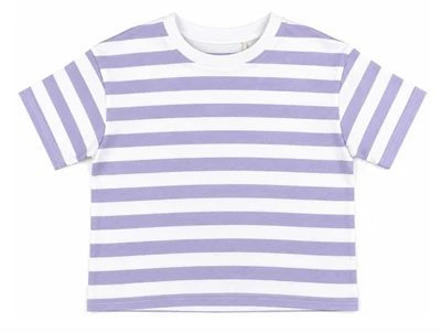 Name It heirloom lilac stribet short boxy top