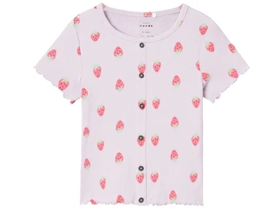 Name It orchid petal/strawberries slim top
