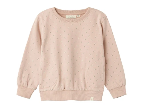 Lil Atelier rose dust blomstret sweatshirt
