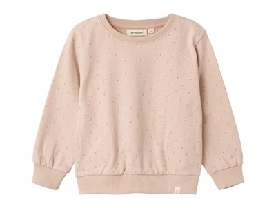 Lil Atelier rose dust blomstret sweatshirt