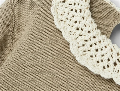 Lil Atelier chinchilla strikbluse