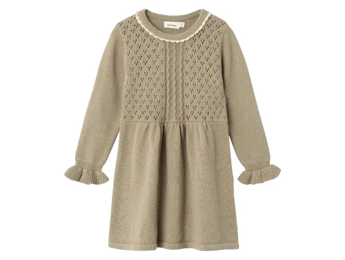 Lil Atelier chinchilla strik kjole