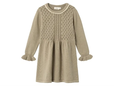 Lil Atelier chinchilla strik kjole