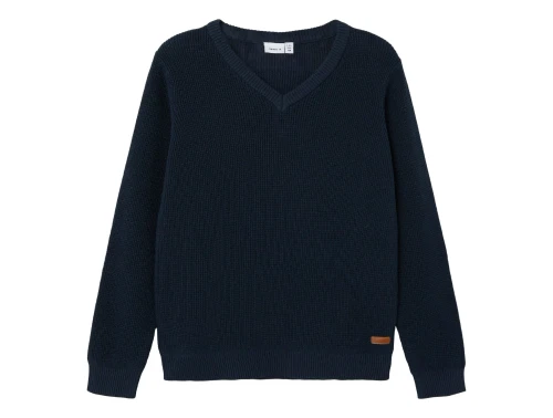 Name It dark sapphire strikbluse