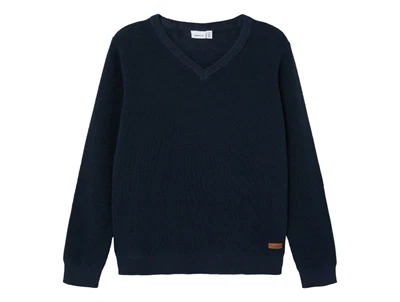 Name It dark sapphire strikbluse