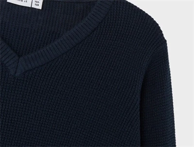 Name It dark sapphire strikbluse