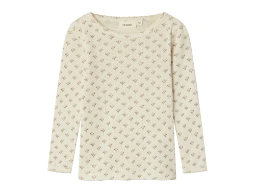 Lil Atelier turtledove blomstret bluse