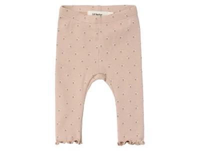 Lil Atelier rose dust blomstret legging