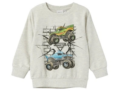 Name It light grey melange Monster Jam sweatshirt