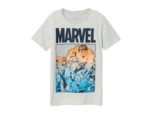 Name It light grey melange Marvel t-shirt